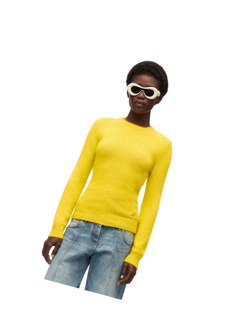 Loewe Sparkle sweater in viscose Amarillos | INLWC-7268