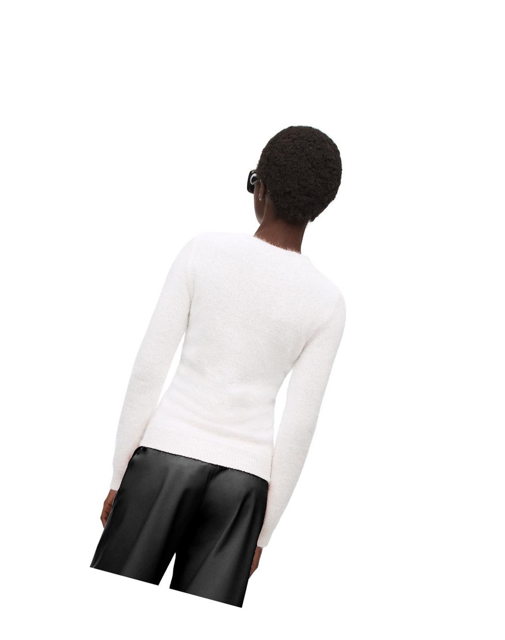 Loewe Sparkle sweater in viscose Blancos | DKYAX-9105