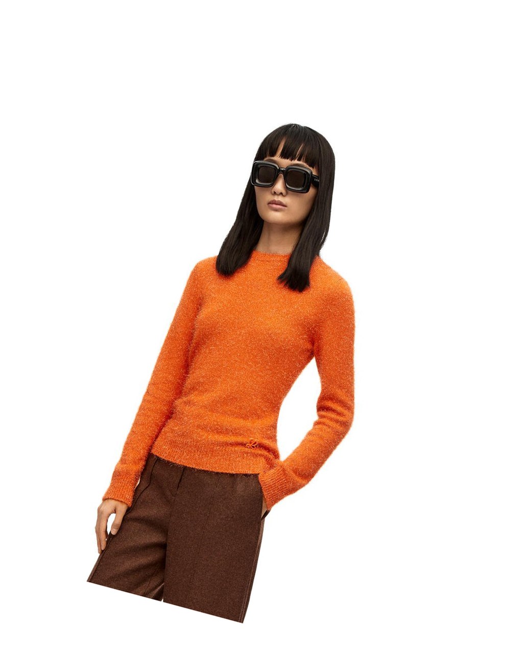 Loewe Sparkle sweater in viscose Naranjas | JCNPE-7840