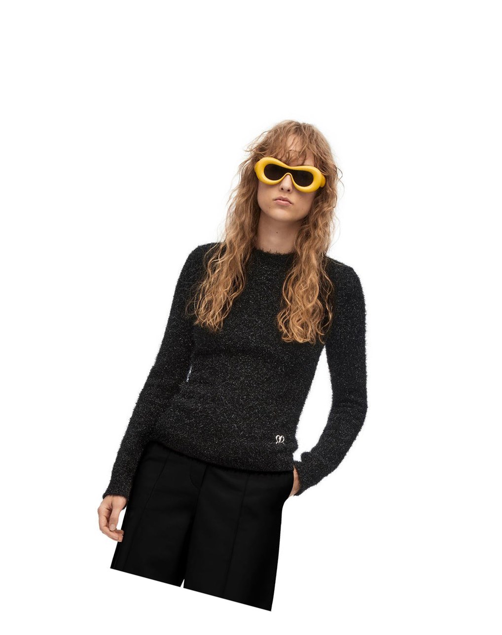Loewe Sparkle sweater in viscose Negros | GXOIT-6932
