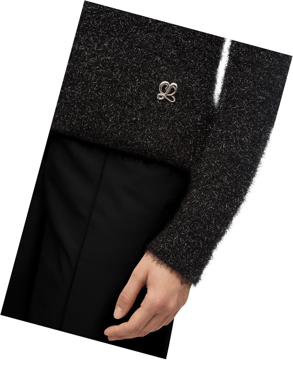 Loewe Sparkle sweater in viscose Negros | GXOIT-6932