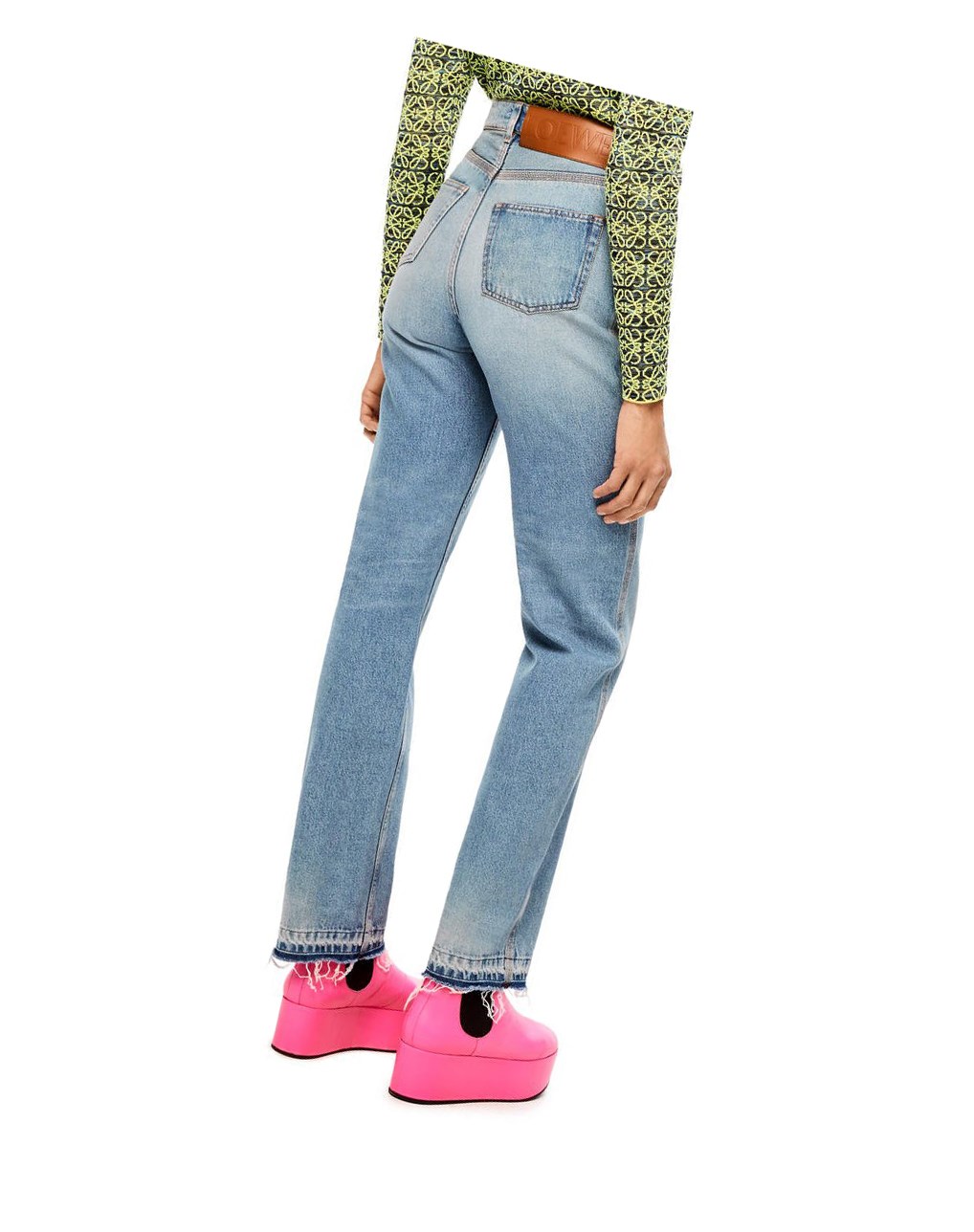 Loewe Straight leg jeans in denim Washed Denim | DVCYN-9108
