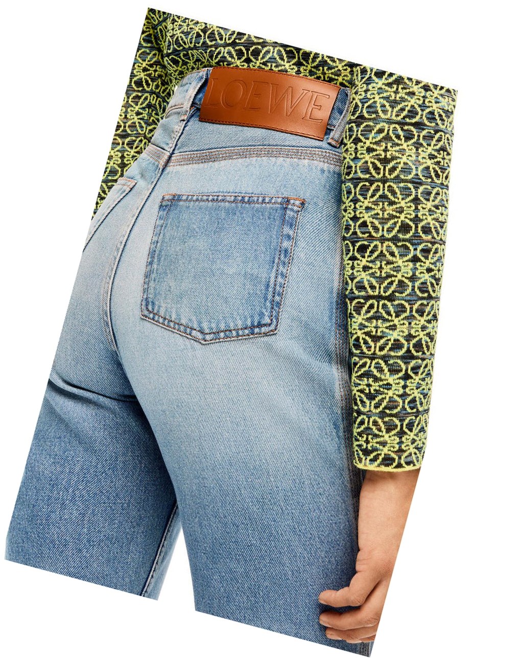 Loewe Straight leg jeans in denim Washed Denim | DVCYN-9108