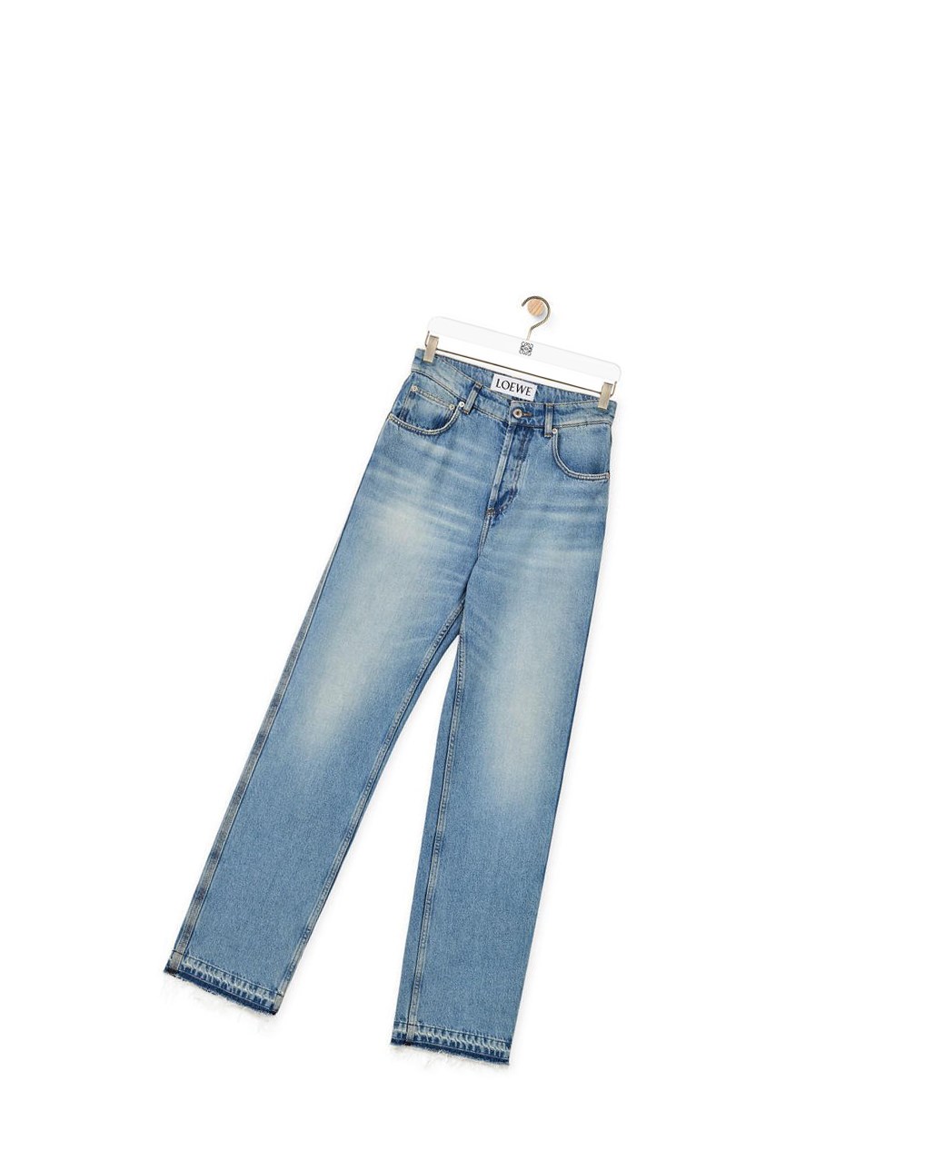 Loewe Straight leg jeans in denim Washed Denim | DVCYN-9108