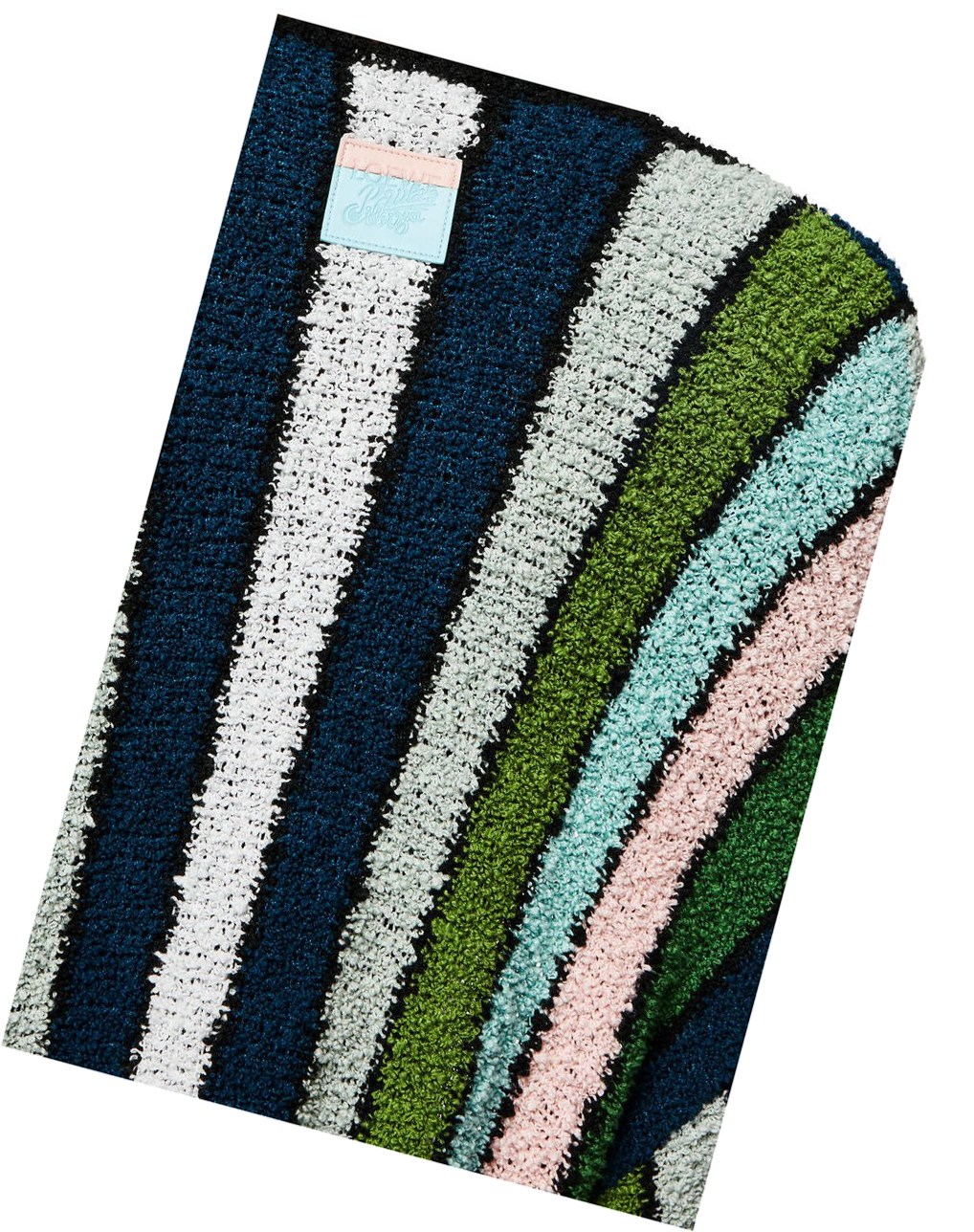 Loewe Stripe belted cardigan in cotton Verdes | GDHJW-0248