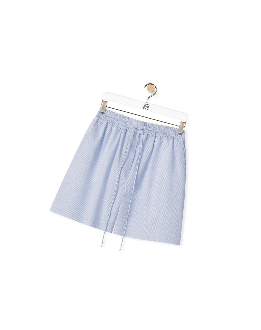 Loewe Striped shorts in cotton Blancos Azules | HCKRJ-0981