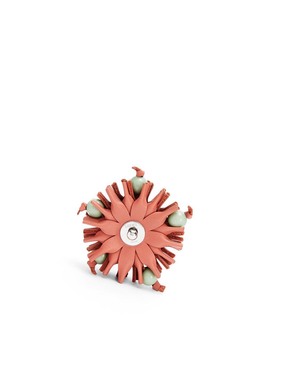 Loewe Stud Flower charm in classic calfskin Rosas | OKDZB-9321