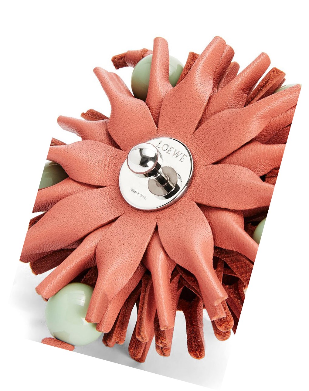 Loewe Stud Flower charm in classic calfskin Rosas | OKDZB-9321