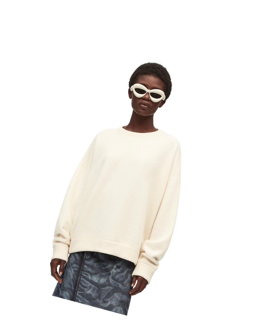 Loewe Sueter in cashmere Blancos | YWKHX-8250