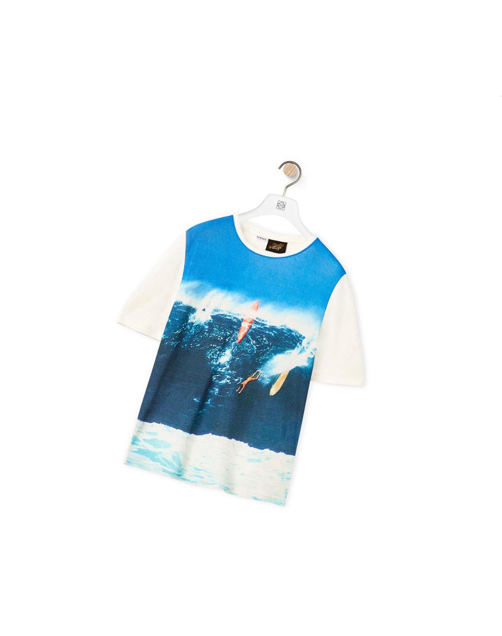 Loewe Surf print T-shirt in cotton Azul Marino Azules | ZVQIW-7826
