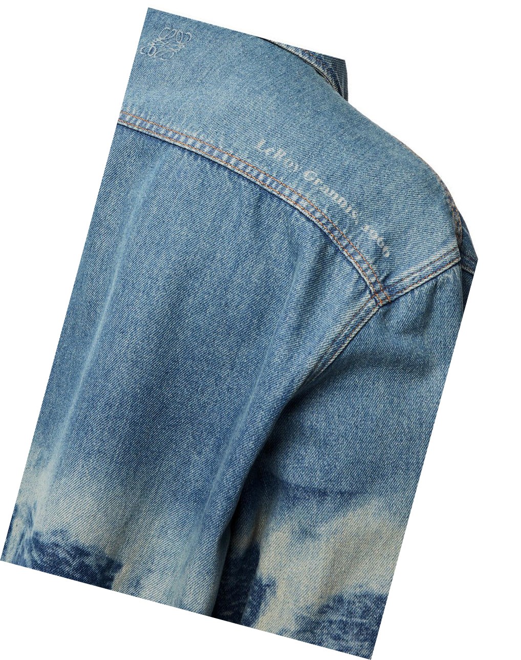 Loewe Surf print overshirt in denim Azules | NDKIV-7641