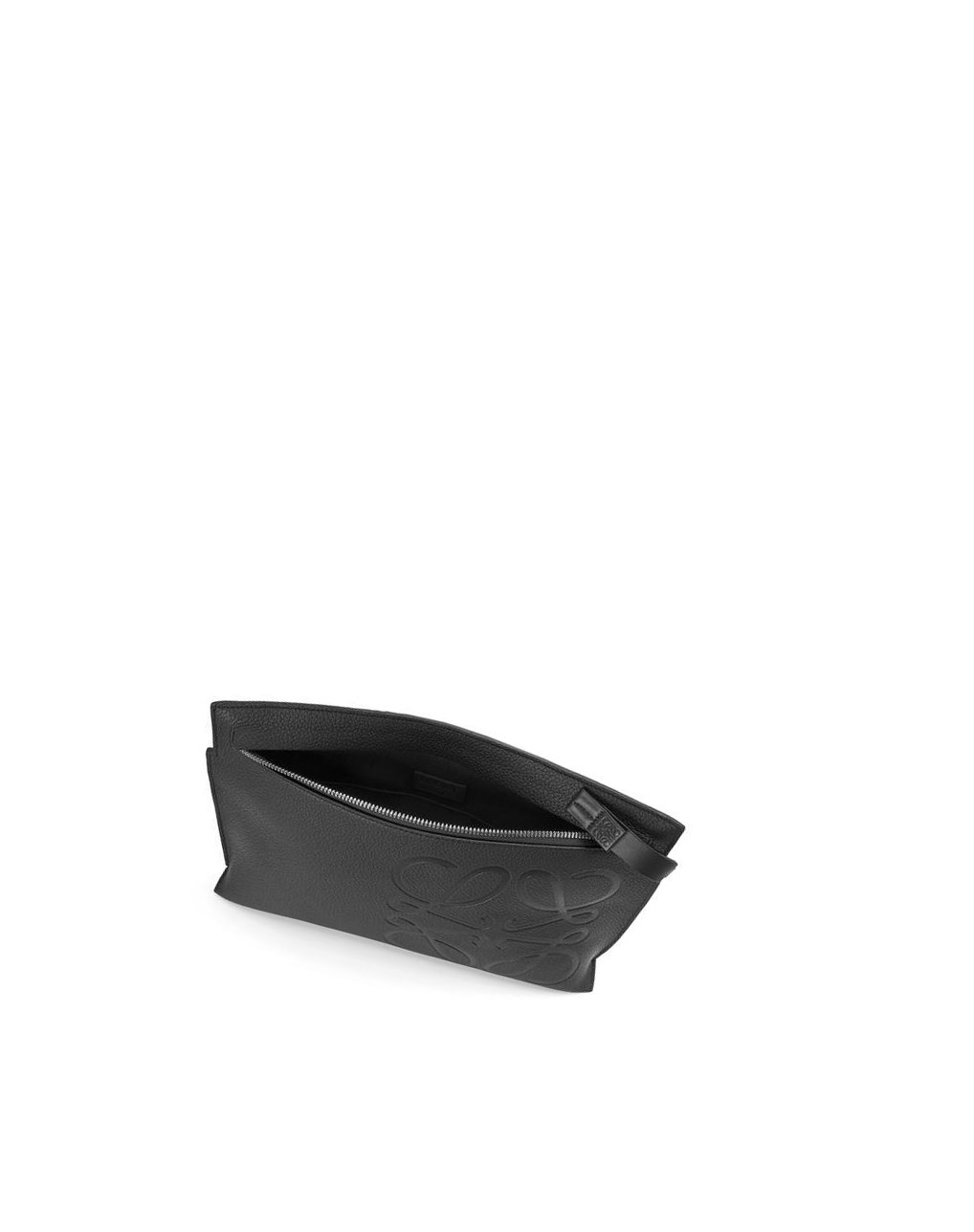 Loewe T Pouch in grained calfskin Negros | VXSRN-0794