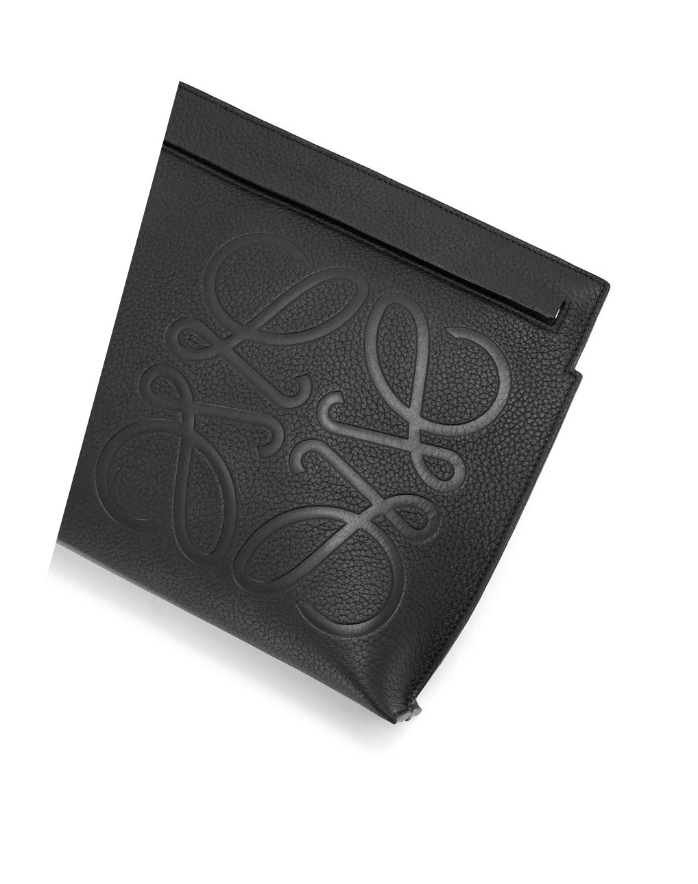 Loewe T Pouch in grained calfskin Negros | VXSRN-0794