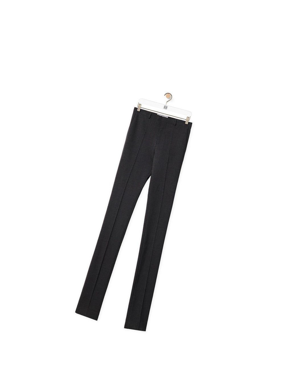 Loewe Tailored skinny trousers in wool Charcoal | LJCVD-4375