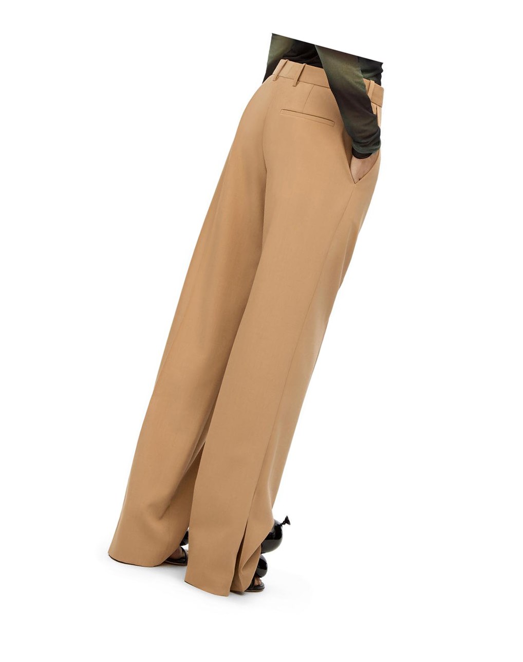 Loewe Tailored trousers in wool Beige | QHPMN-1689