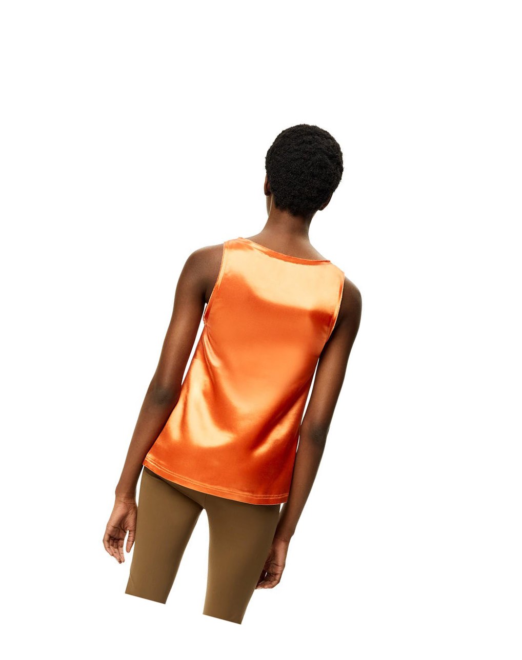 Loewe Tank top in satin Naranjas | HZAVJ-6583