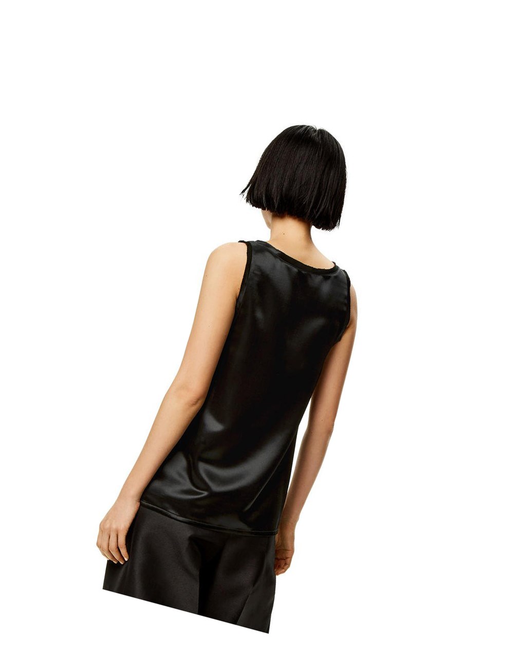 Loewe Tank top in satin Negros | PONJH-2463
