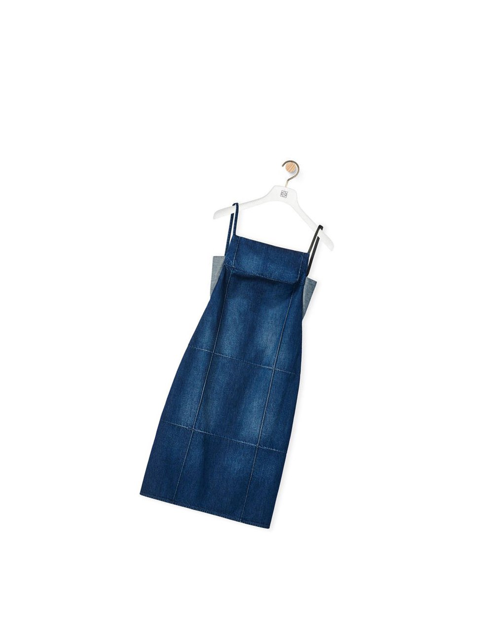 Loewe Tiras dress in denim Washed Denim | SNCZR-4760