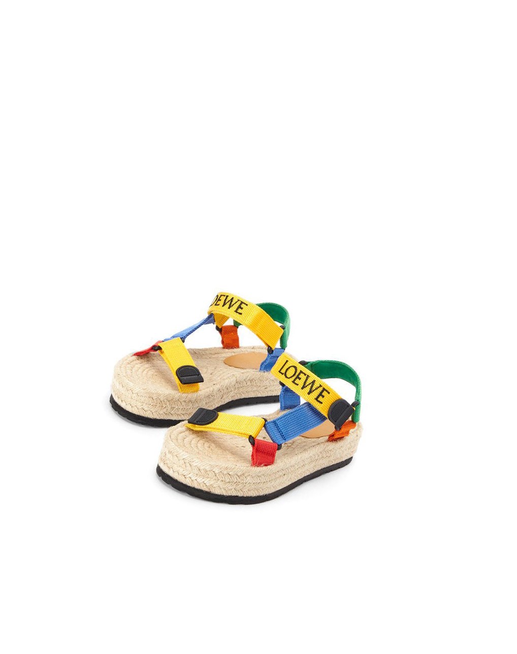 Loewe Tiras espadrille in nylon Amarillos | GYOSM-7369