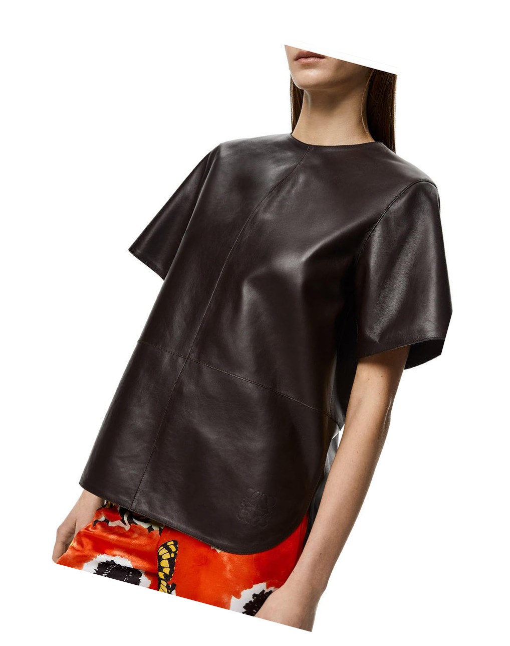 Loewe Top in nappa Negros Marrom | ZIANK-9013