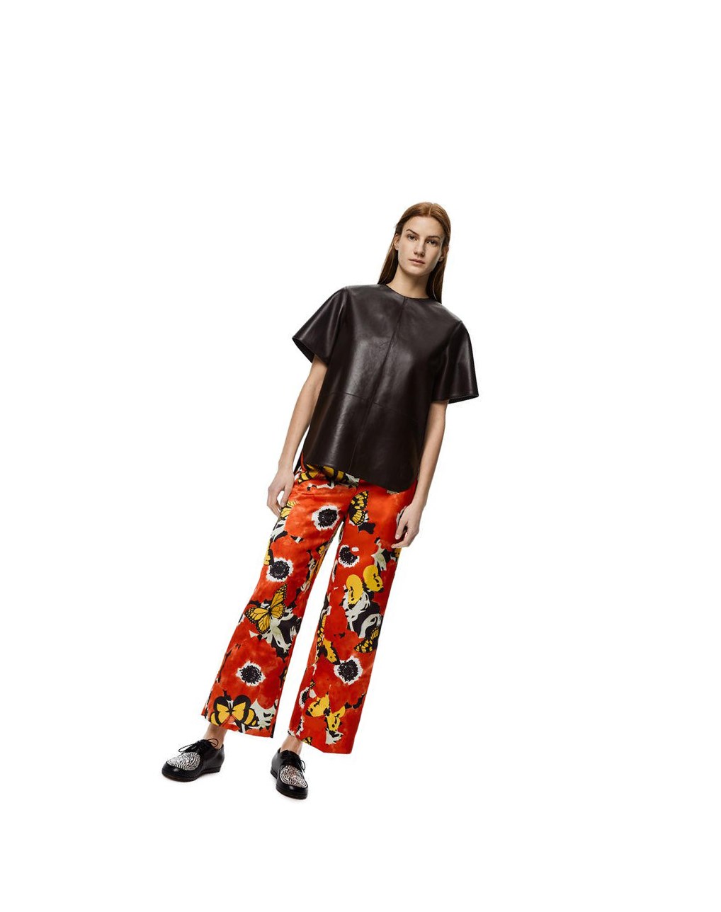 Loewe Top in nappa Negros Marrom | ZIANK-9013