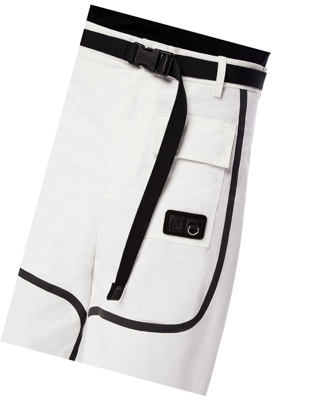 Loewe Trek trousers in cotton Blancos Negros | PIXSK-6914