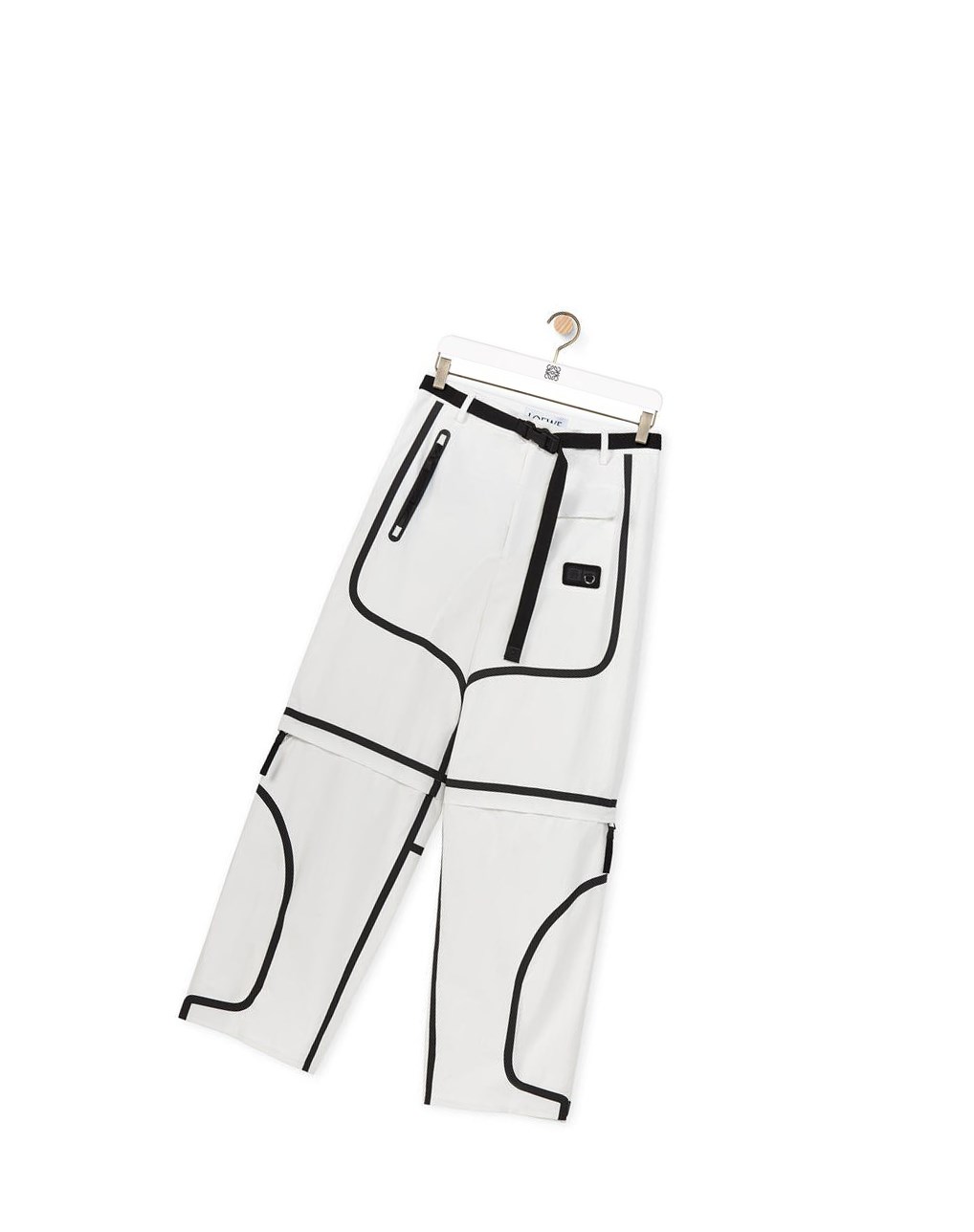 Loewe Trek trousers in cotton Blancos Negros | PIXSK-6914