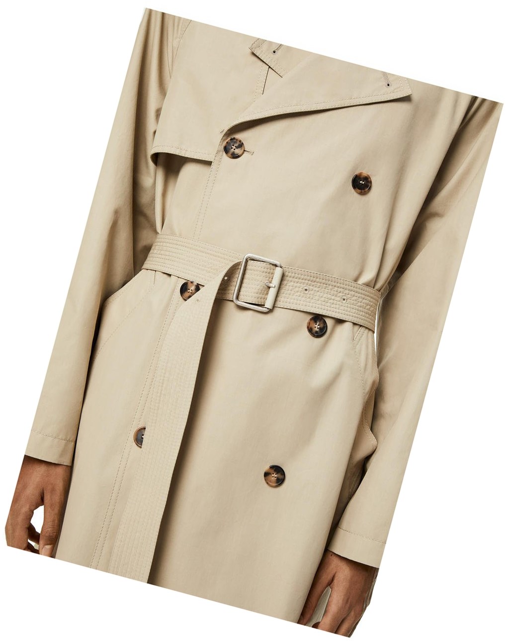 Loewe Trench coat in cotton Grises | CBDYU-9024