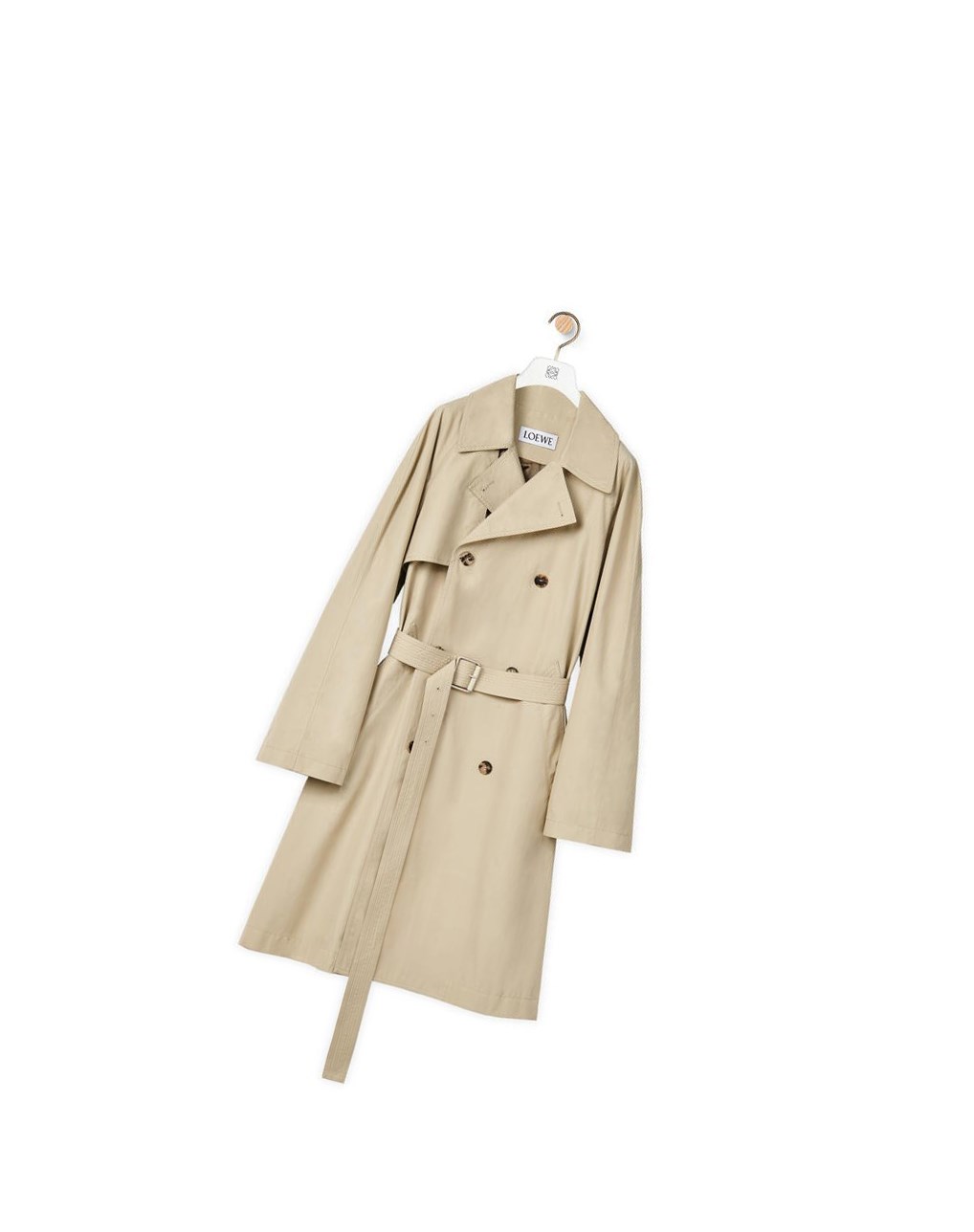Loewe Trench coat in cotton Grises | CBDYU-9024