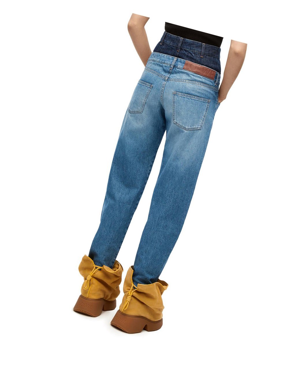 Loewe Trompe l'oeil jeans in denim Azules | ZDMKE-3108