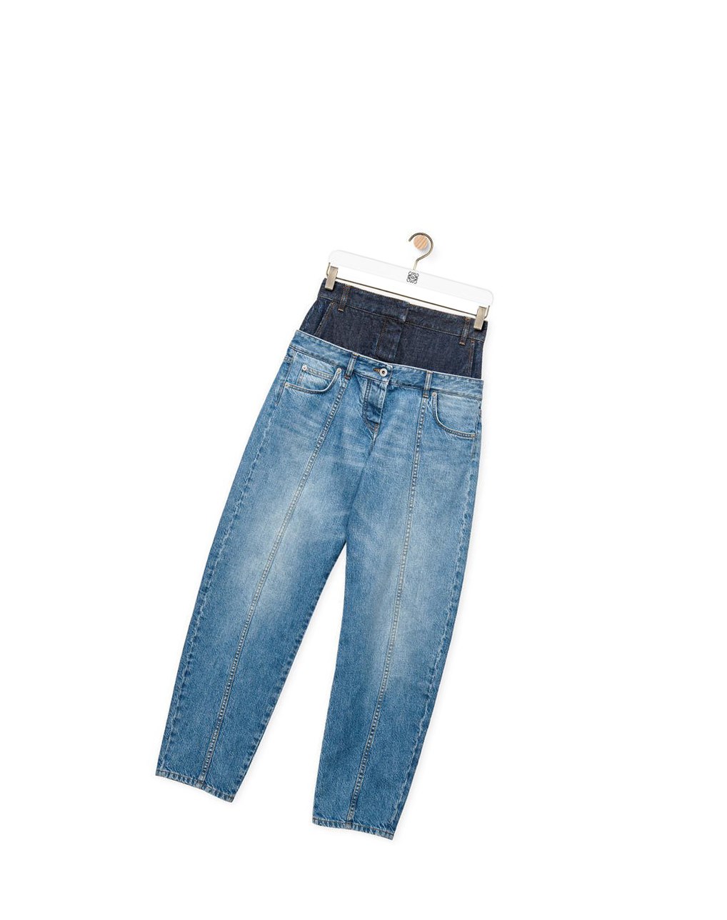 Loewe Trompe l'oeil jeans in denim Azules | ZDMKE-3108