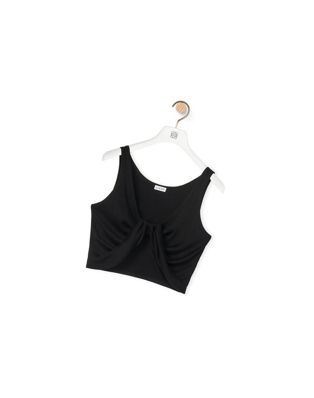 Loewe Twisted bra top in cotton Negros | ULFVR-4356