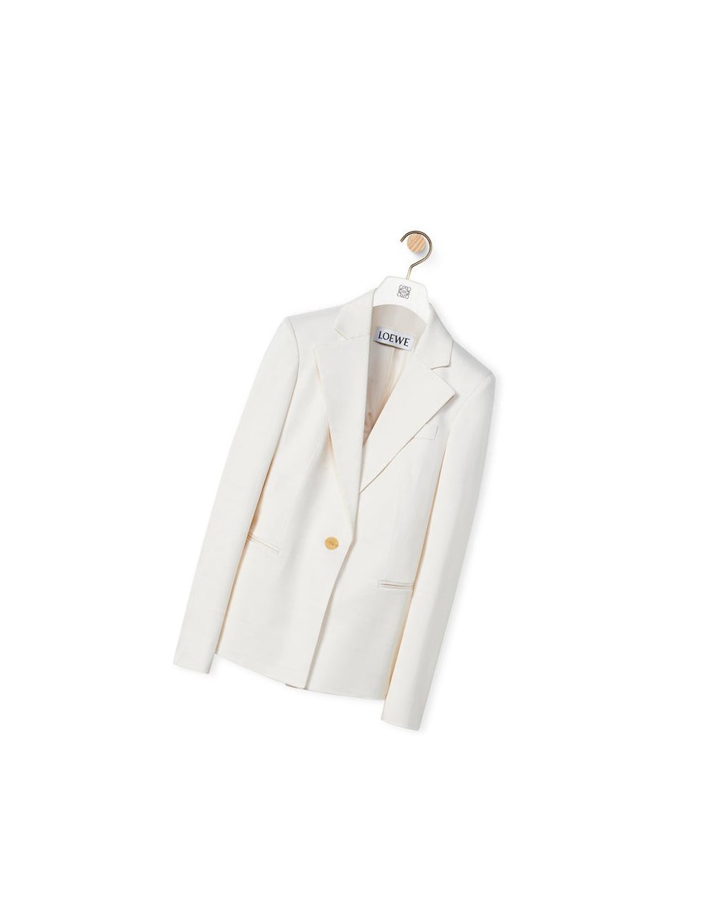 Loewe Twisted jacket in wool and silk Blancos | AFCJV-0492