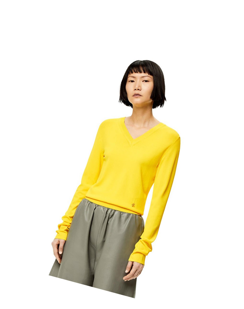 Loewe V-neck sweater in viscose Azules | MOJET-1023