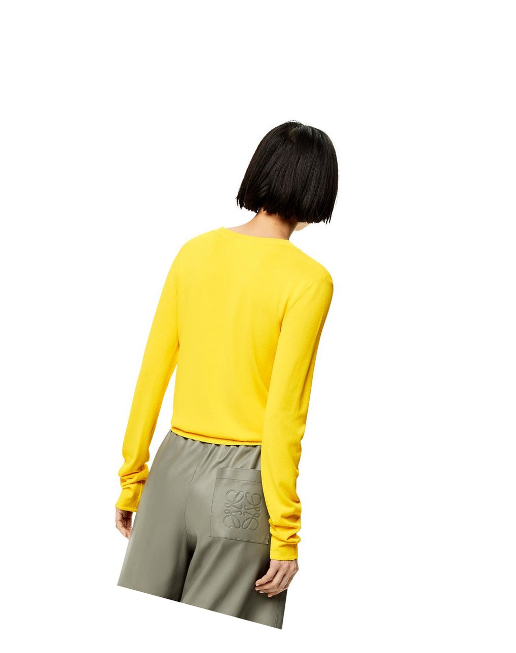 Loewe V-neck sweater in viscose Azules | MOJET-1023