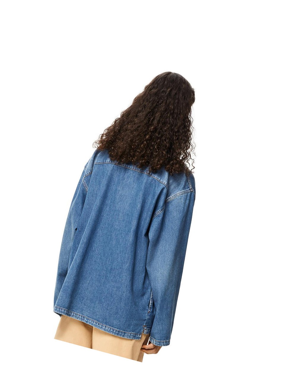 Loewe Vareuse shirt in denim Azules | DXFCI-9078