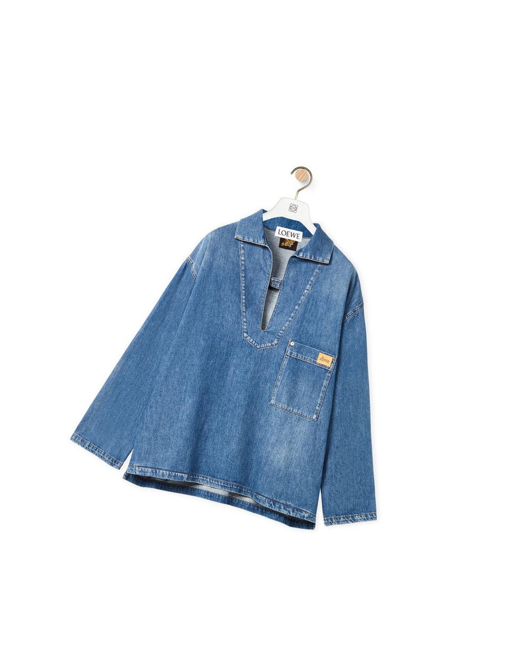 Loewe Vareuse shirt in denim Azules | DXFCI-9078