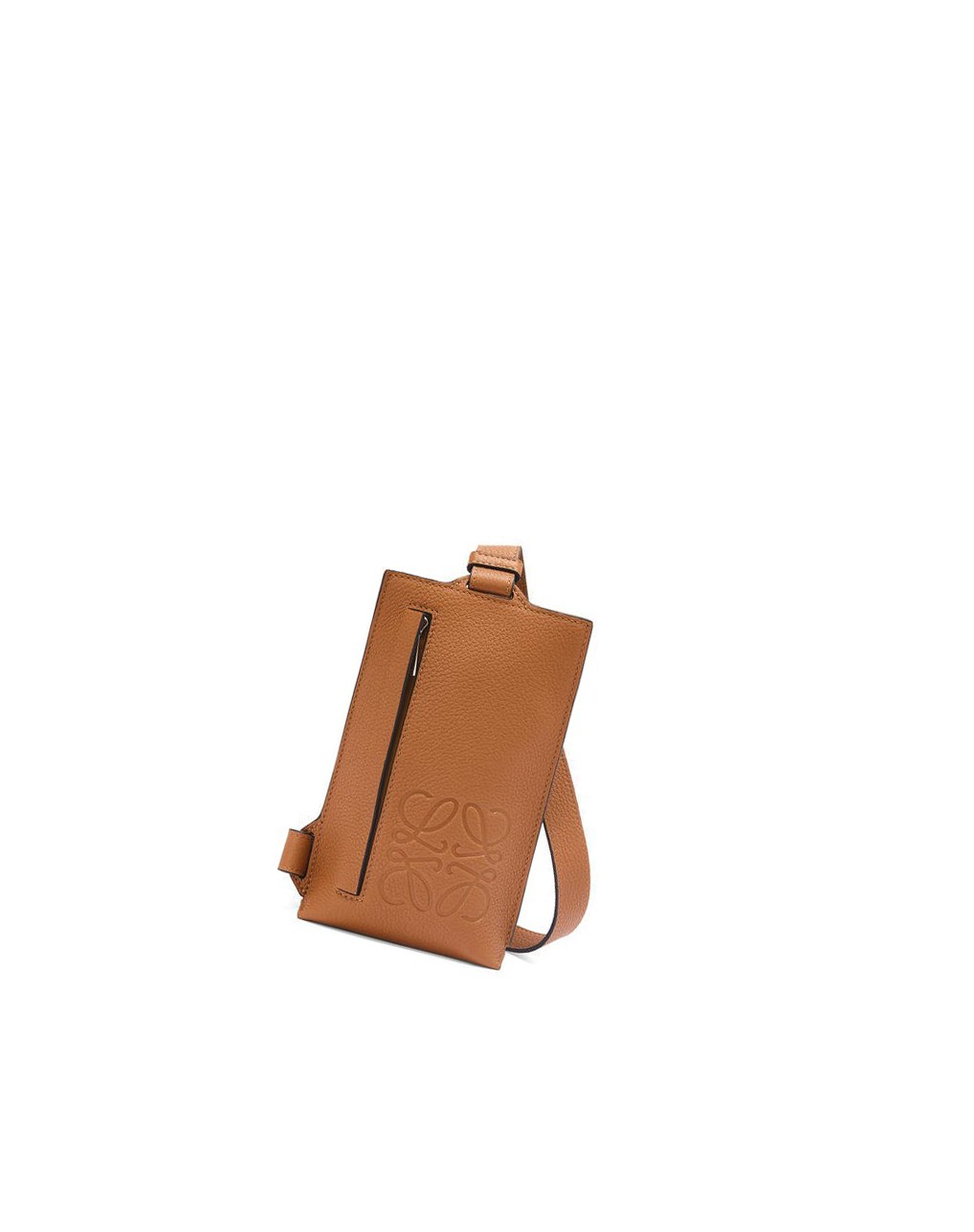 Loewe Vertical T Pocket in grained calfskin Tan | DNFBZ-2046