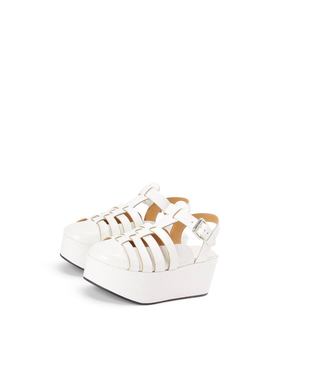 Loewe Wedge sandal in calfskin Blancos | PHVEZ-5174