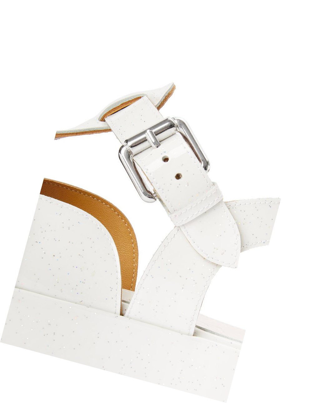 Loewe Wedge sandal in calfskin Blancos | PHVEZ-5174