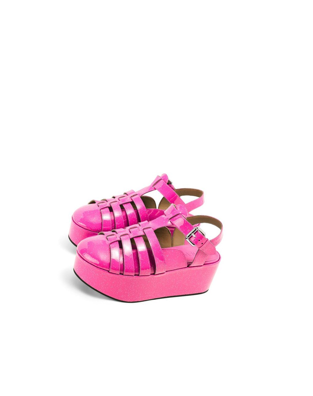 Loewe Wedge sandal in calfskin Rosas | TSZNX-7548