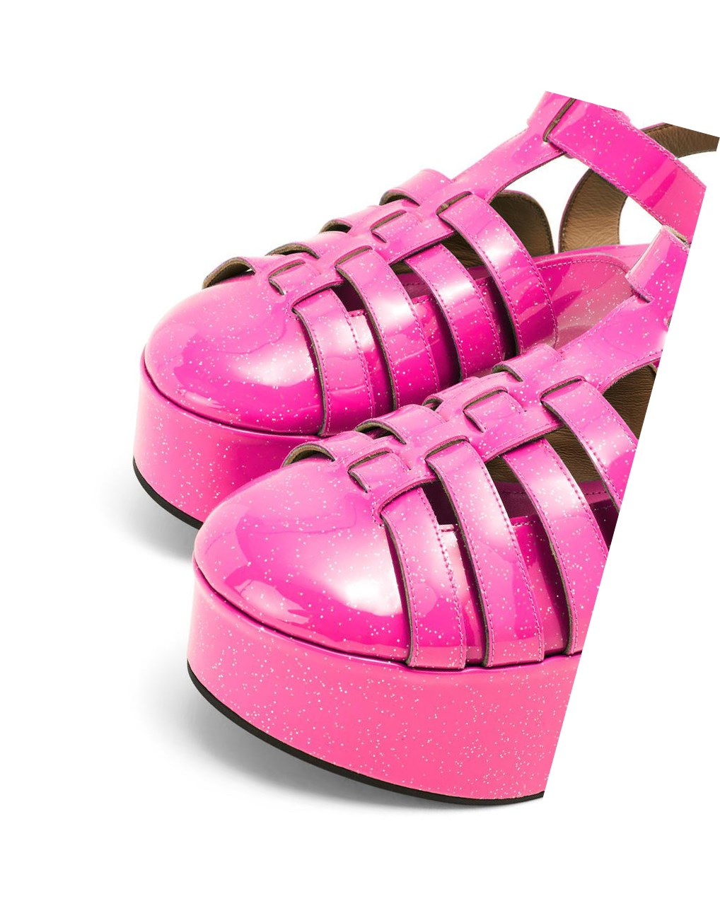 Loewe Wedge sandal in calfskin Rosas | TSZNX-7548