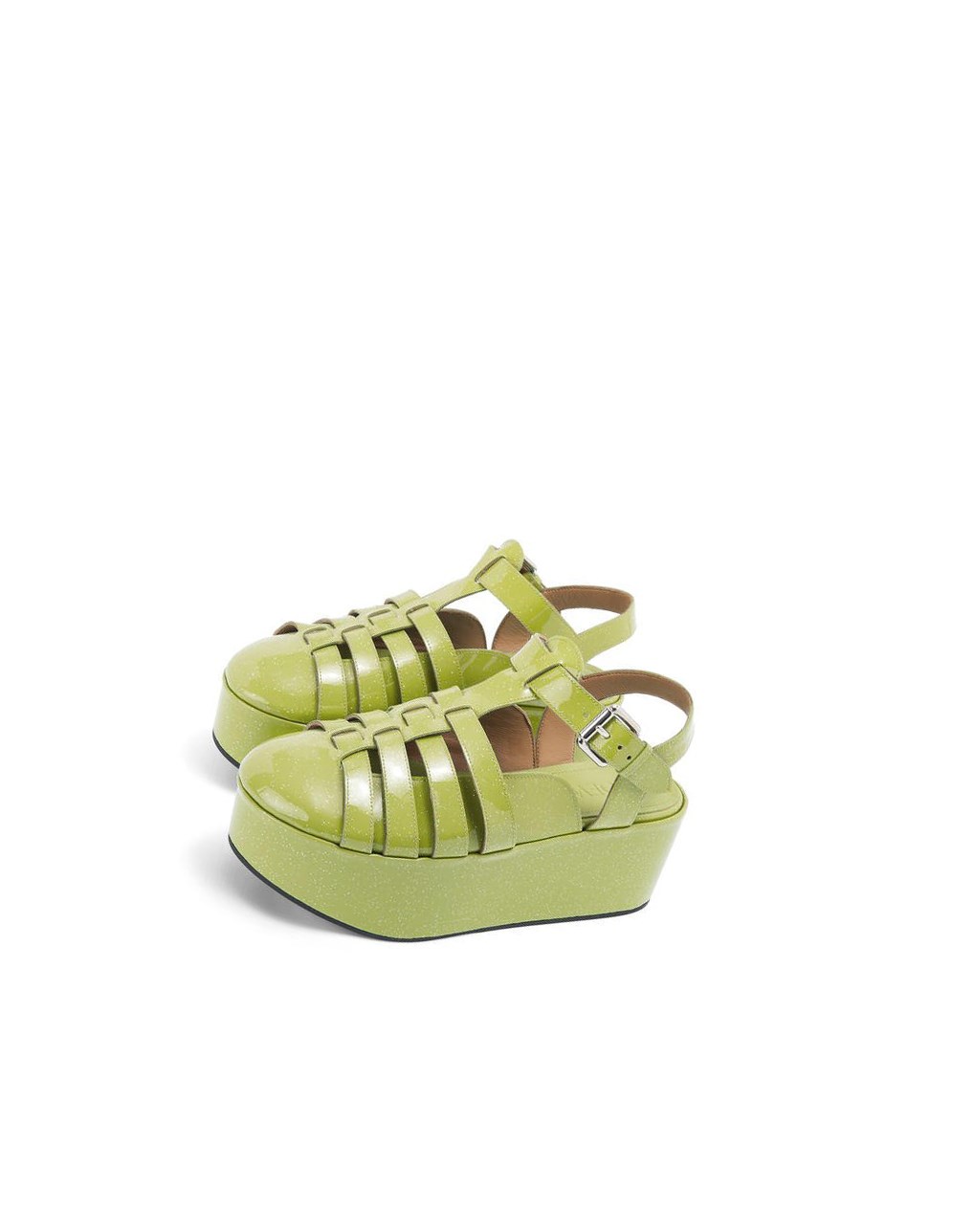 Loewe Wedge sandal in calfskin Verdes | PCKST-7905