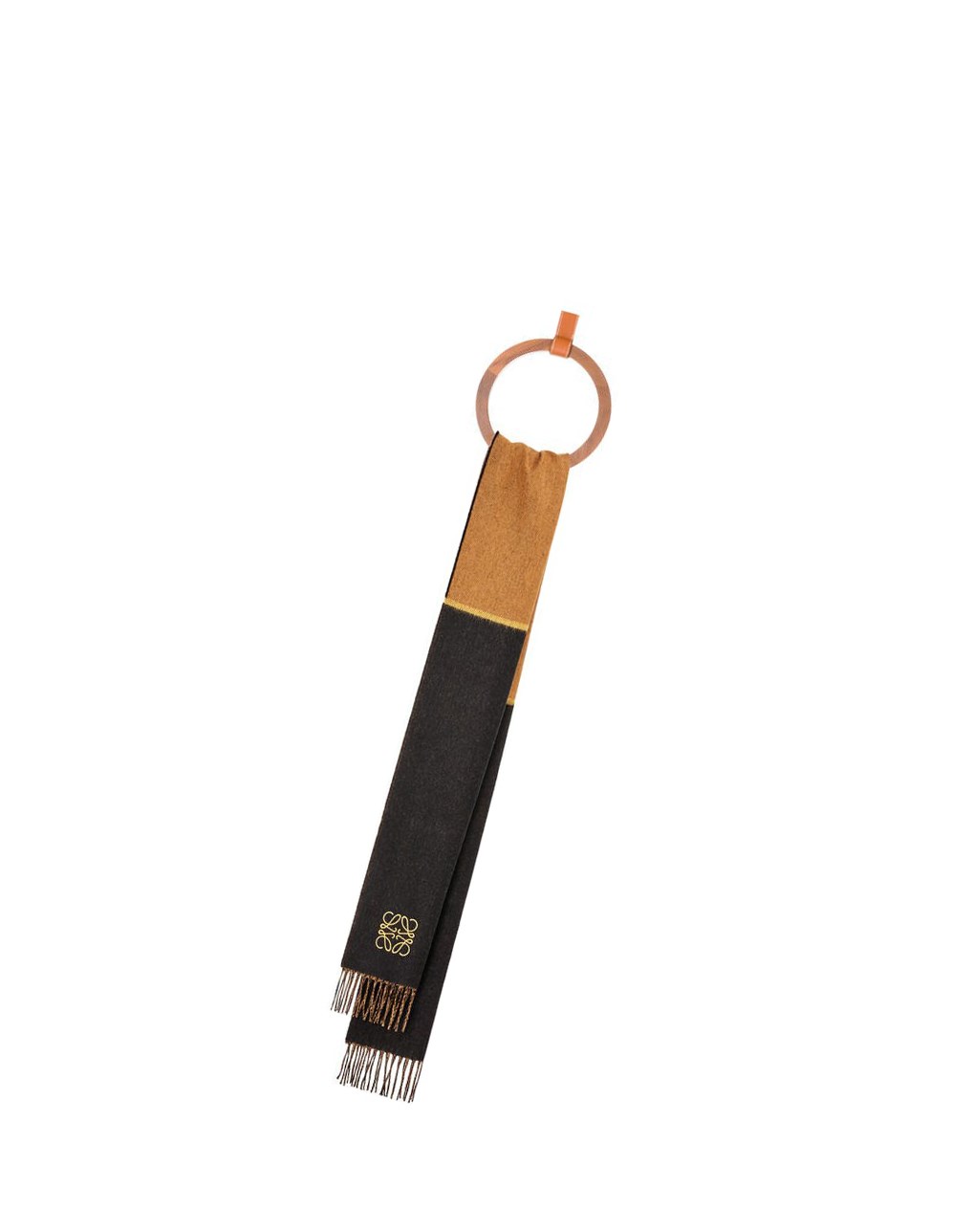 Loewe Window scarf in wool and cashmere Negros | MJBZQ-2674