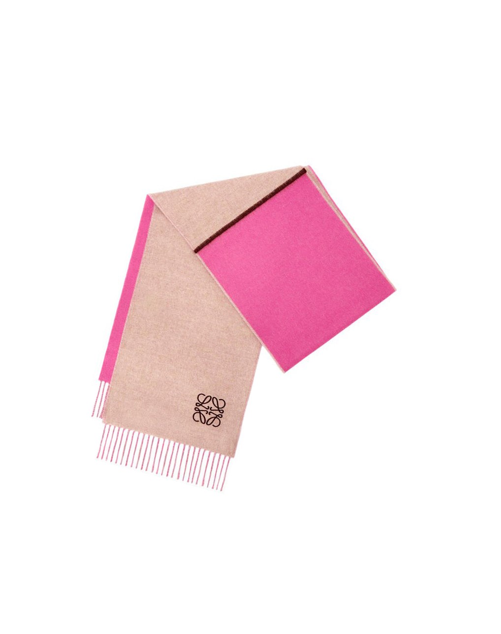 Loewe Window scarf in wool and cashmere Rosas Beige | RCDIY-1728