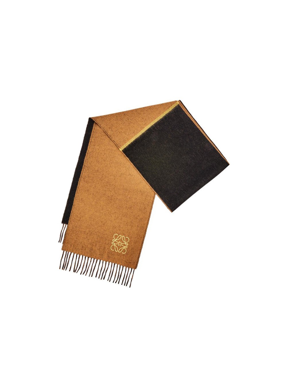Loewe Window scarf in wool and cashmere Negros | SVKYM-9016