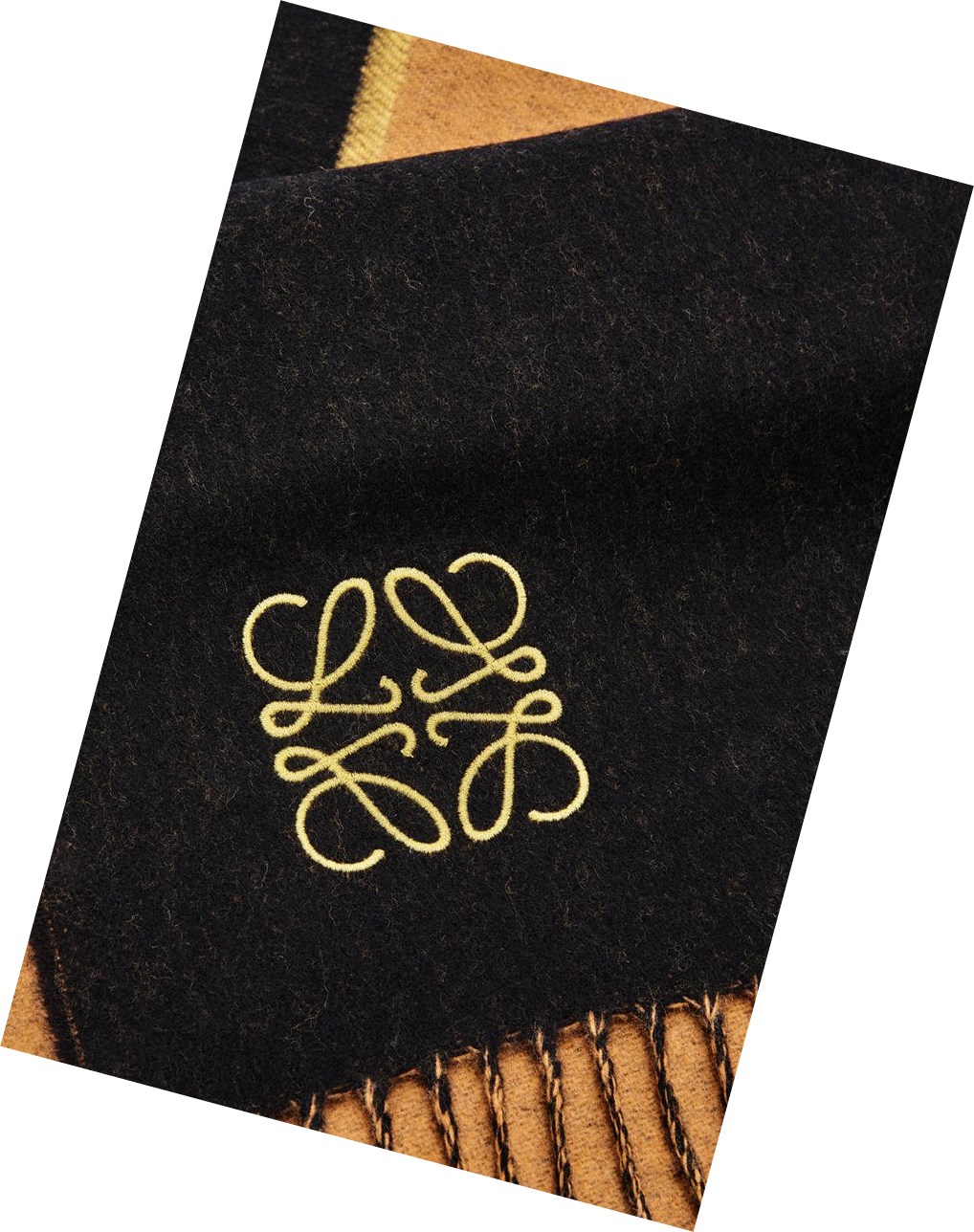 Loewe Window scarf in wool and cashmere Negros | SVKYM-9016