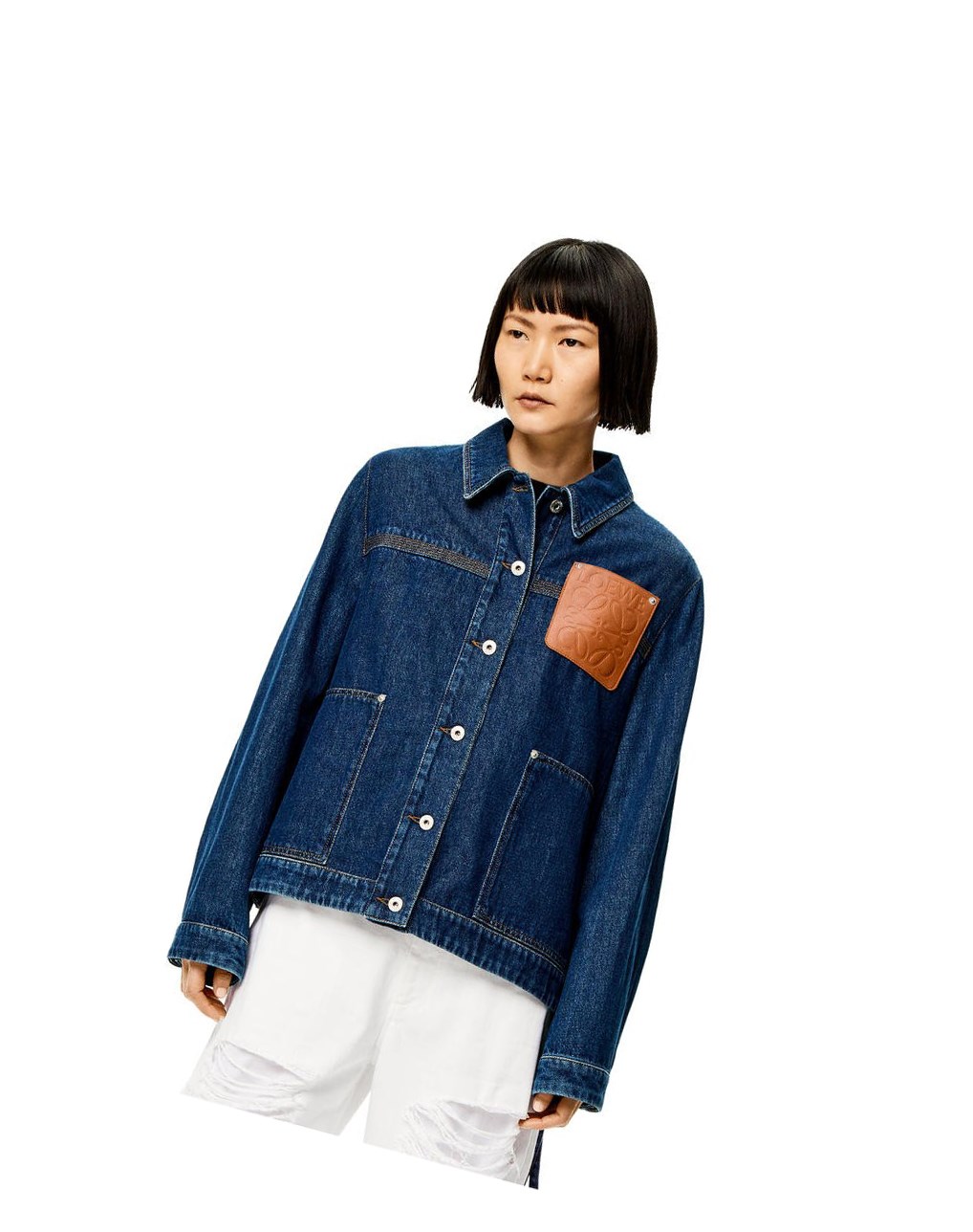 Loewe Workwear jacket in denim Azules Azules Azules | FTWSY-5340