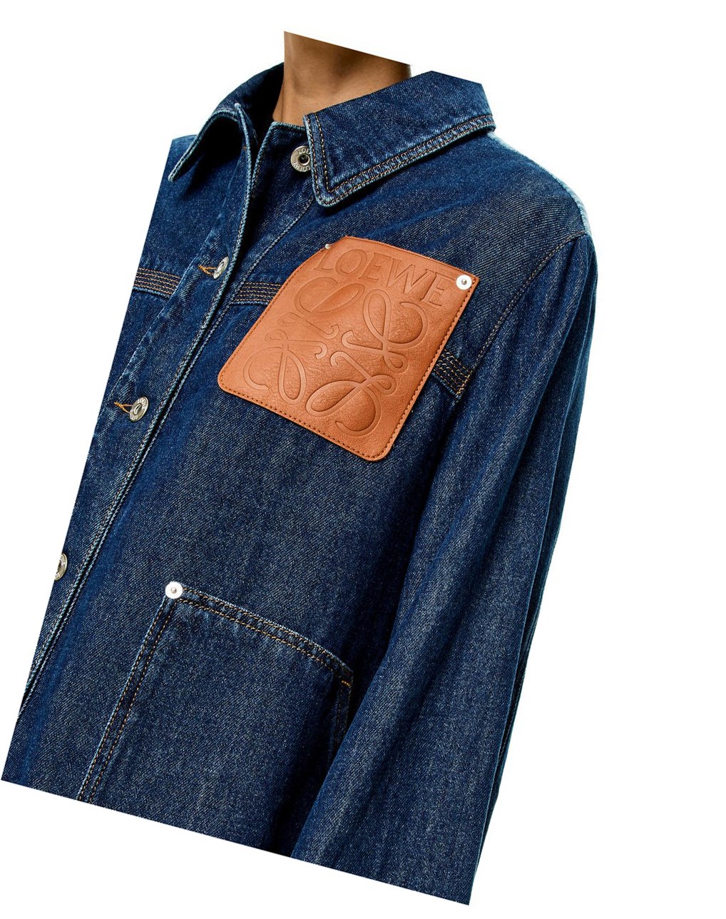 Loewe Workwear jacket in denim Azules Azules Azules | FTWSY-5340