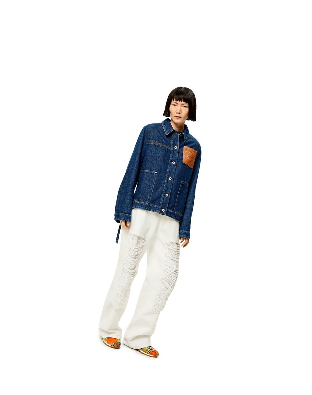 Loewe Workwear jacket in denim Azules Azules Azules | FTWSY-5340